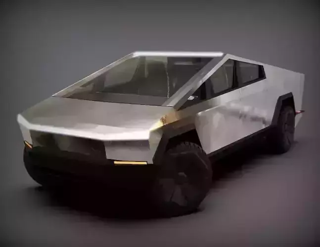 Tesla Cybertruck  Low-poly 3D model