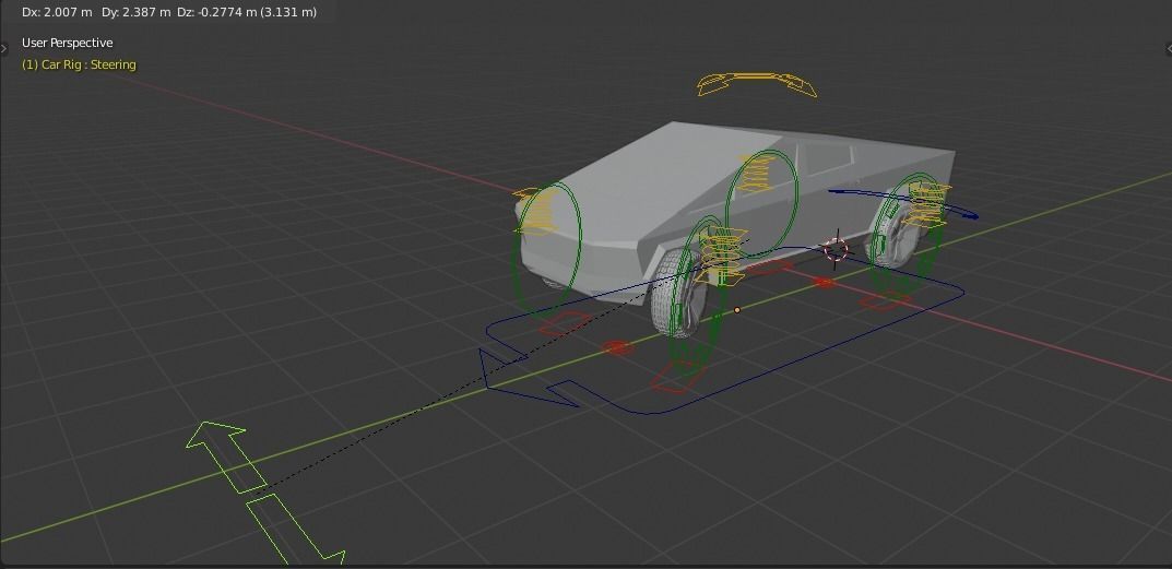 Tesla Cybertruck  Low-poly 3D model_14