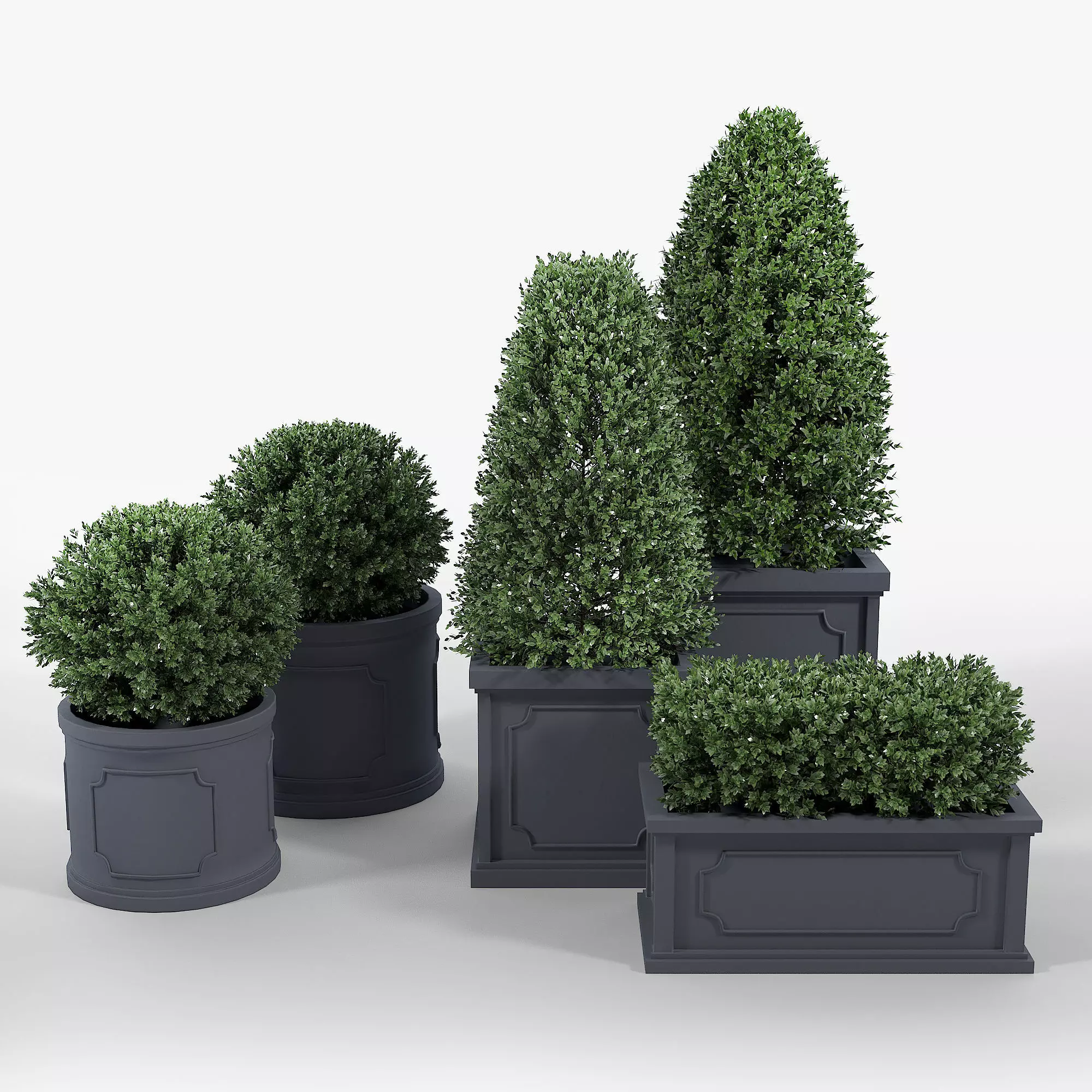 Birmingham Planter Collection 3D model_0