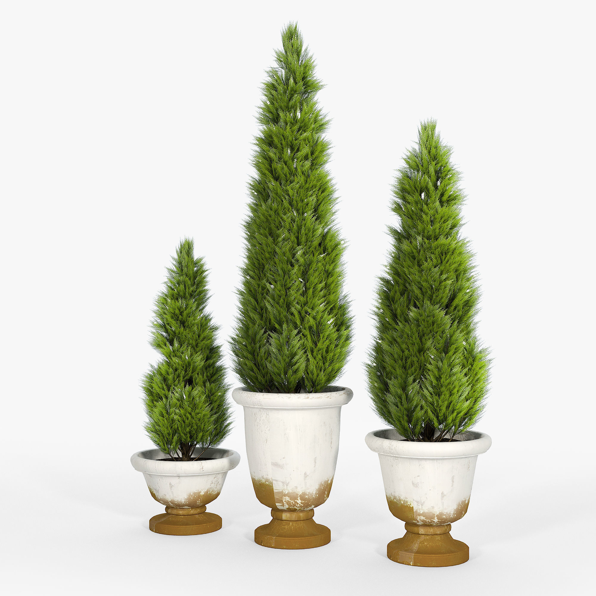 Tuscan Planters 3D model_1