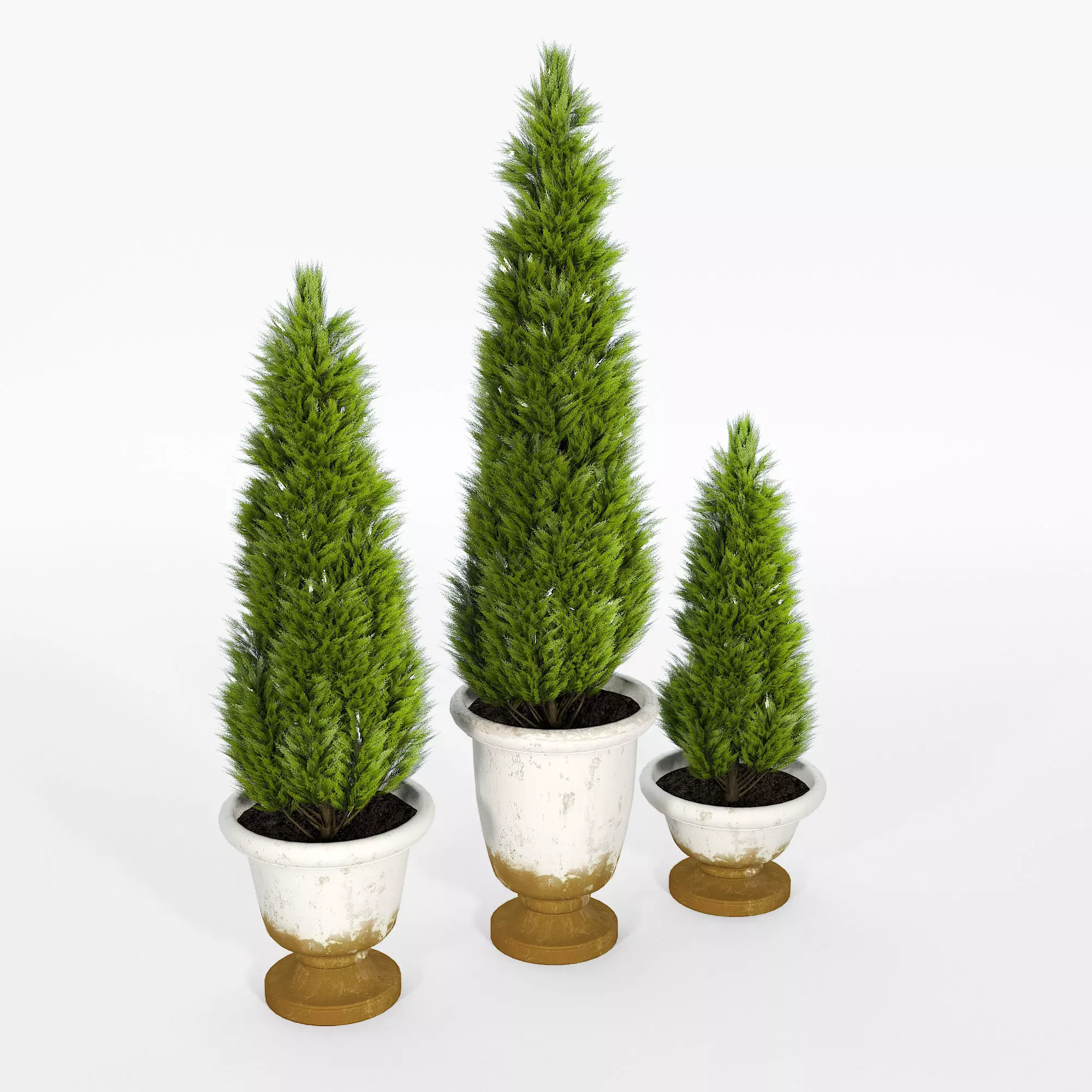 Tuscan Planters 3D model_0