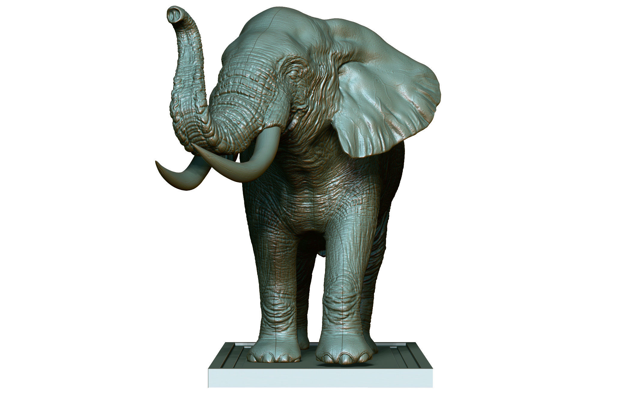 Elephant 3D Printing  3D print model_2