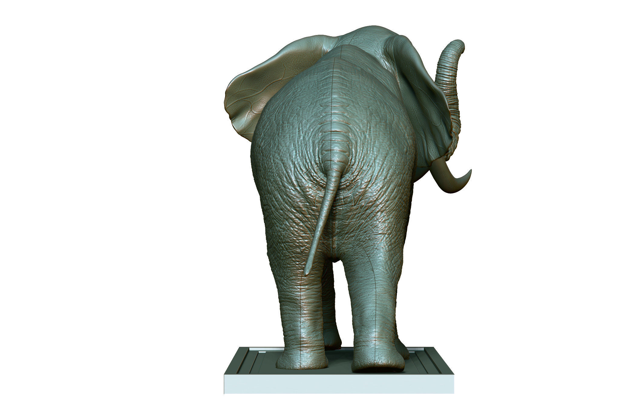 Elephant 3D Printing  3D print model_6