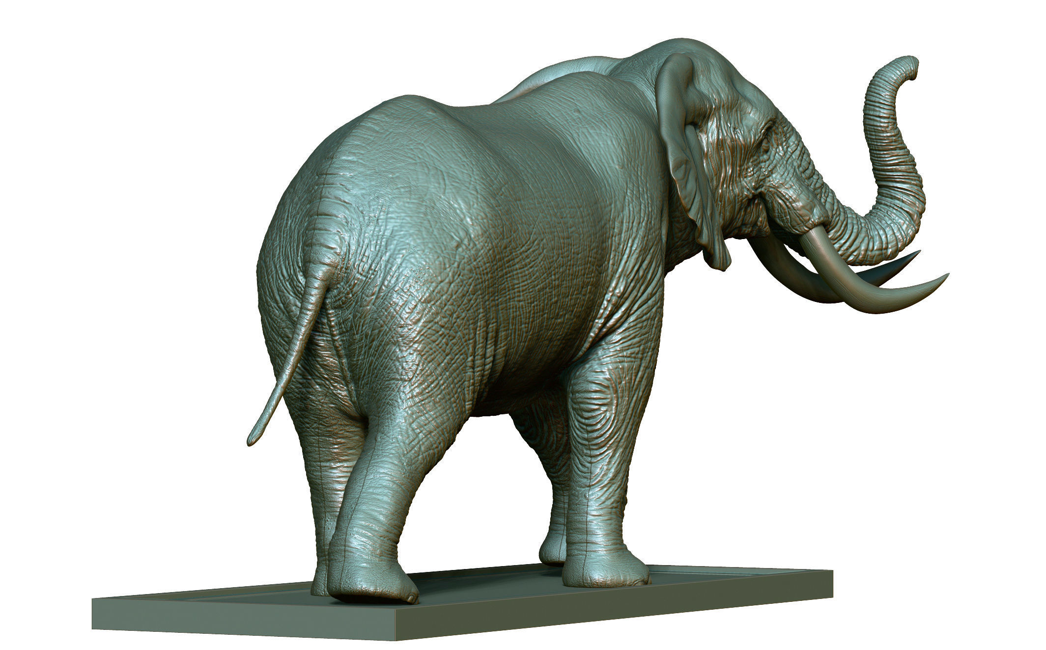 Elephant 3D Printing  3D print model_5