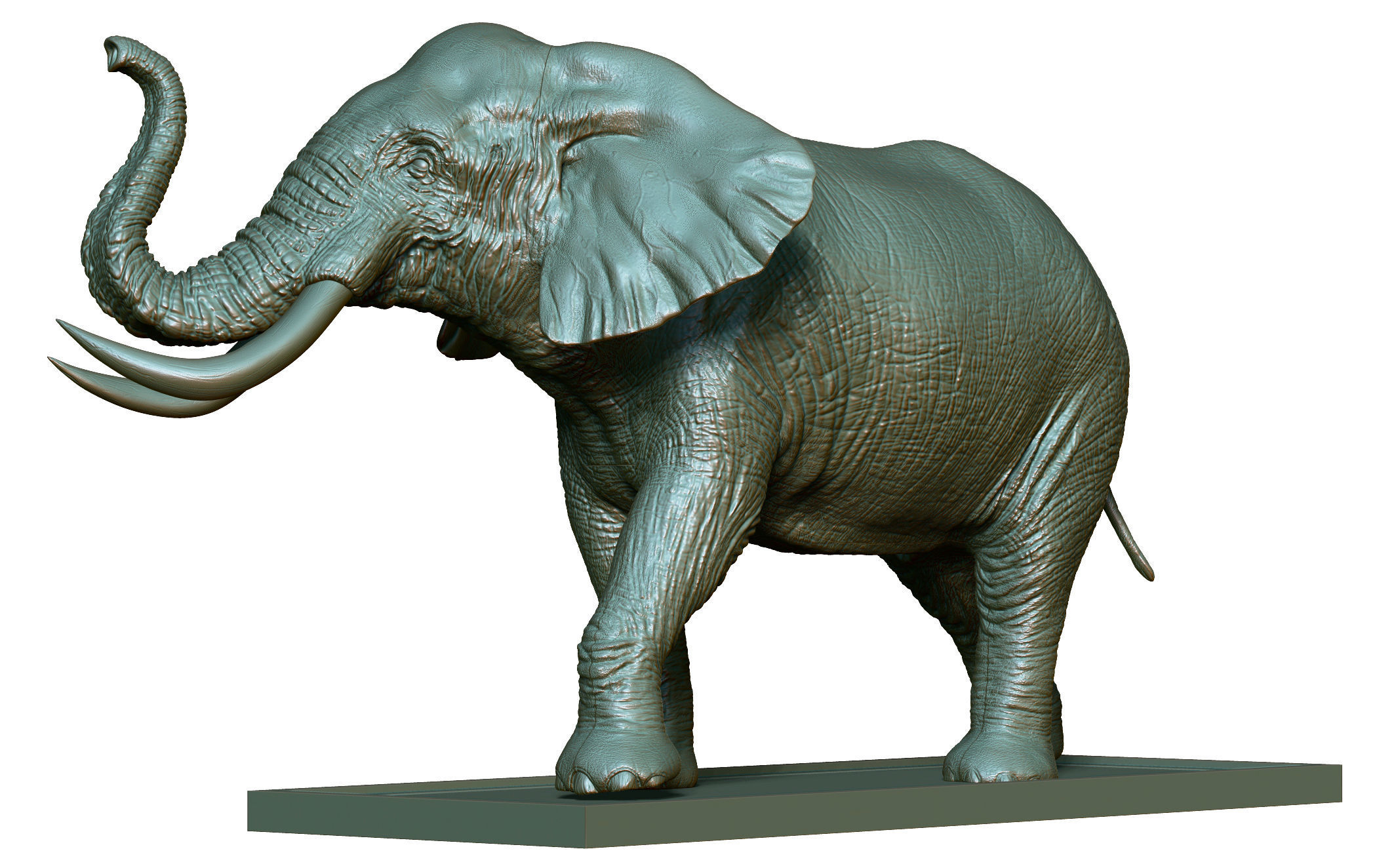 Elephant 3D Printing  3D print model_1