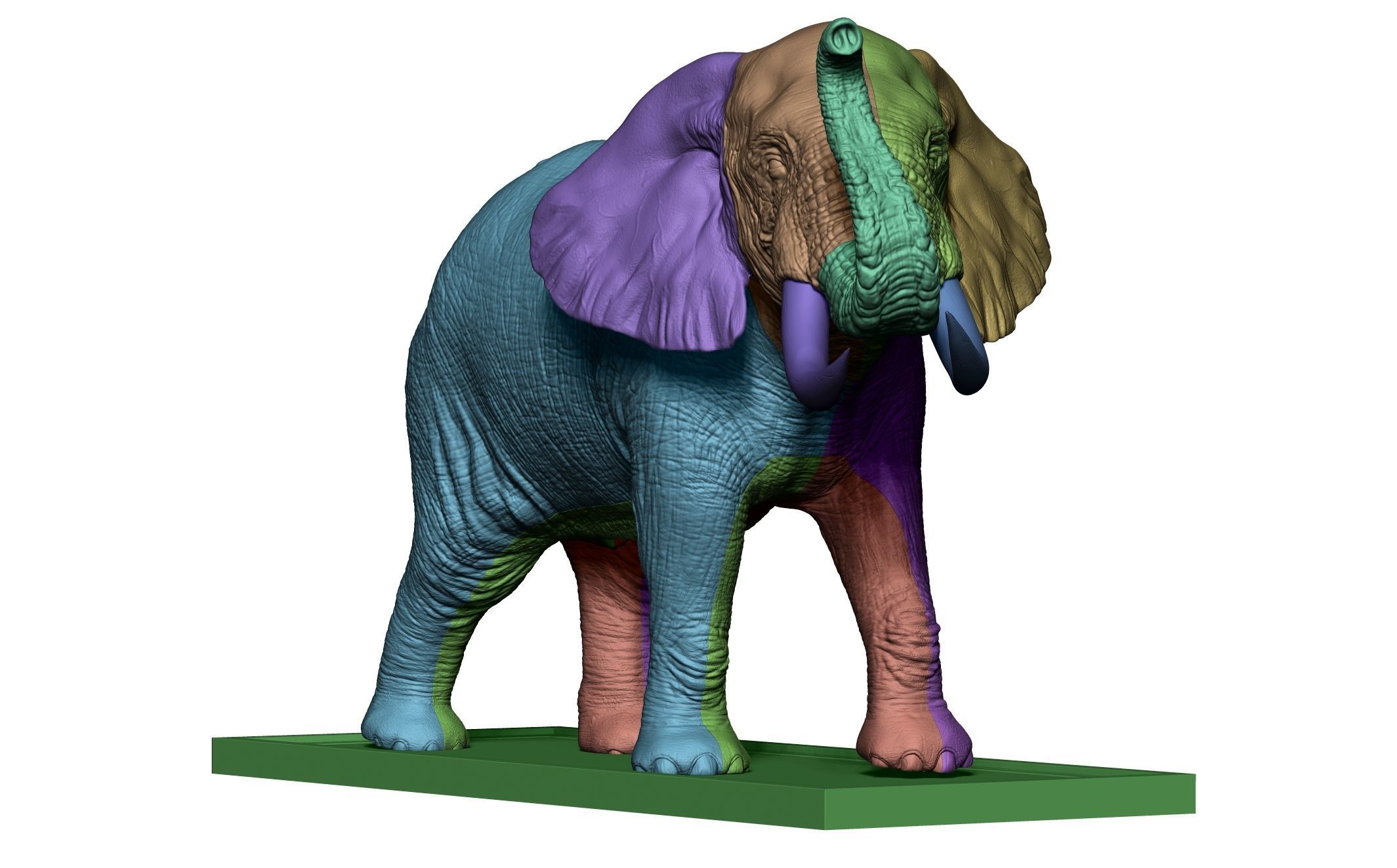 Elephant 3D Printing  3D print model_20