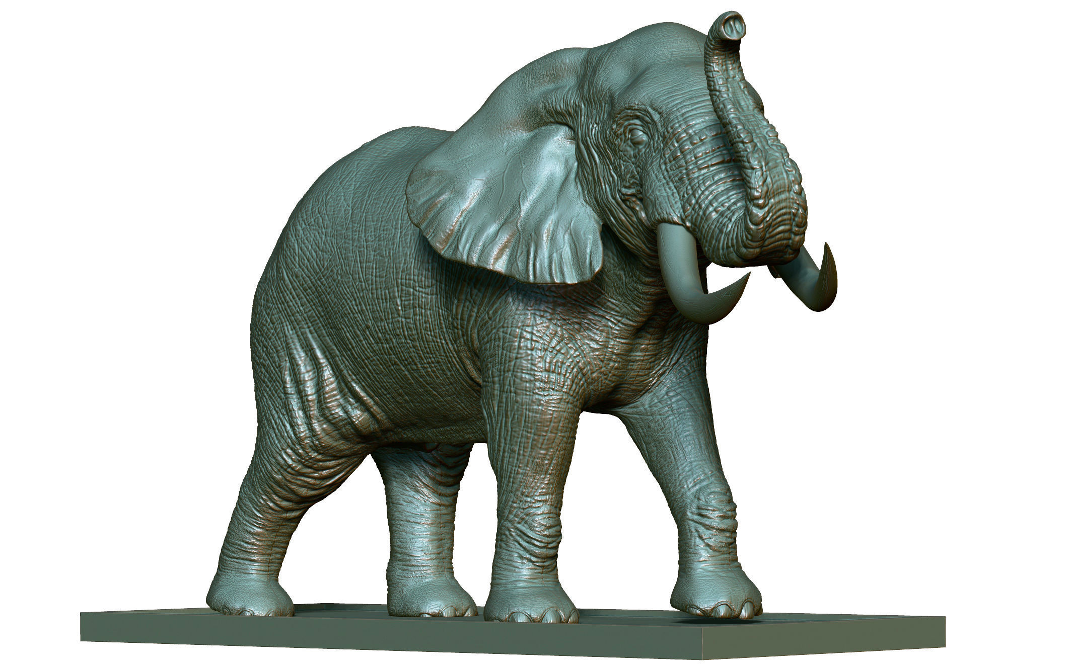 Elephant 3D Printing  3D print model_3
