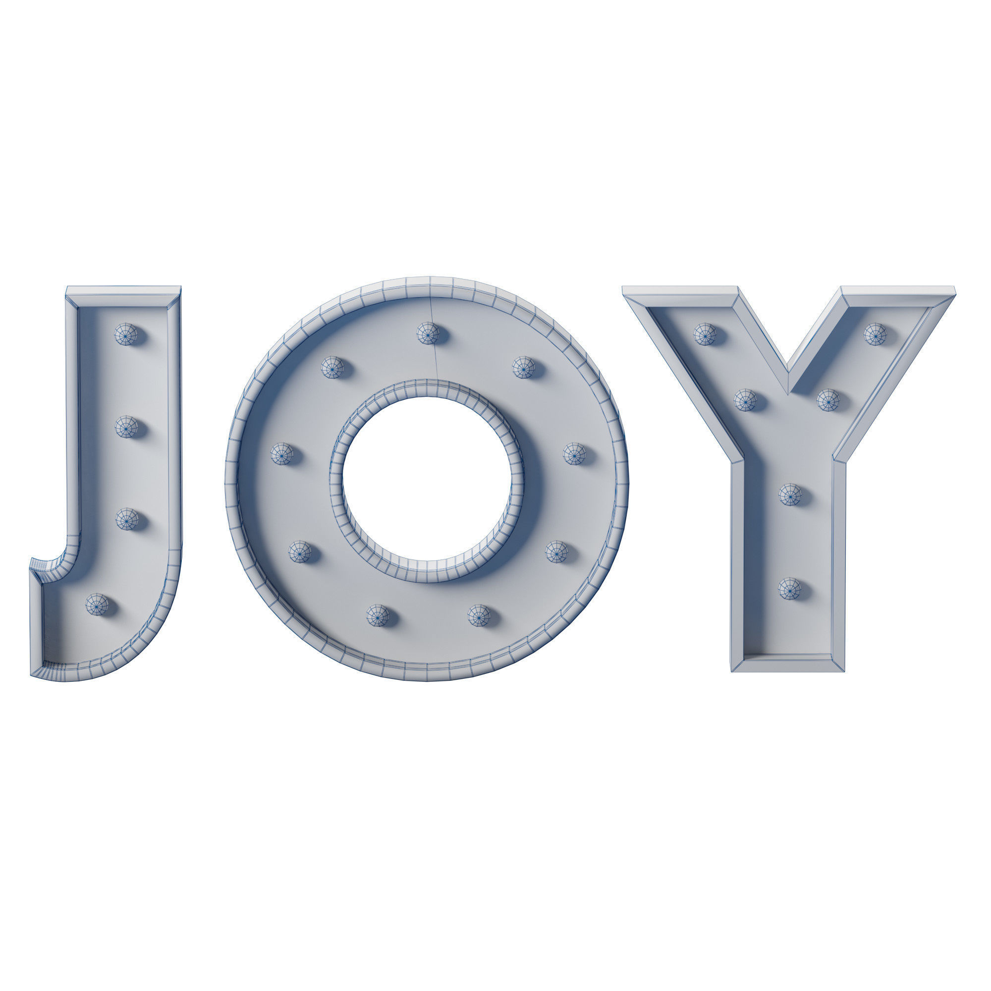 Christmas winter decoration set 3D model_19