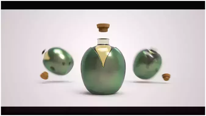 Bottle - Full Packaging - Oil 3D model