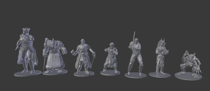 Fantasy Character Models Free 3D print model