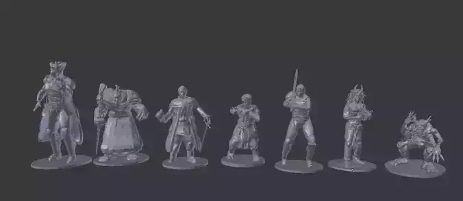 Fantasy Character Models Free 3D print model