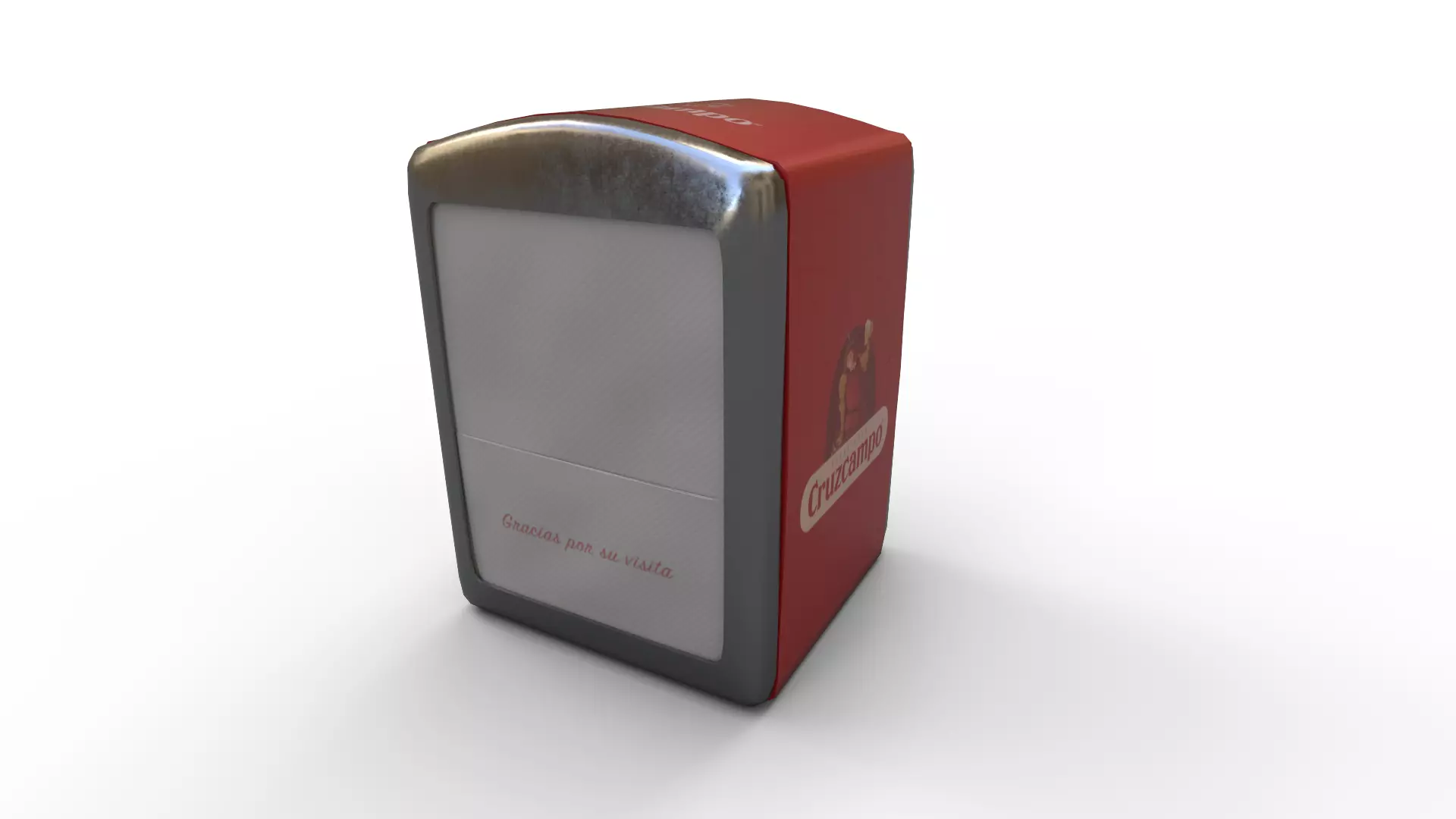 Napkin Holder Low-poly 3D model