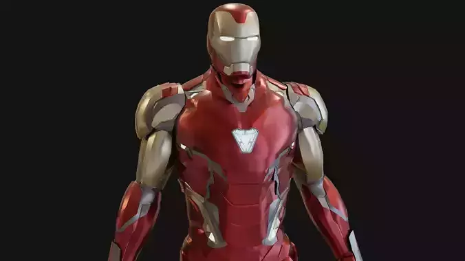 Iron man Mark 85  Low-poly 3D model