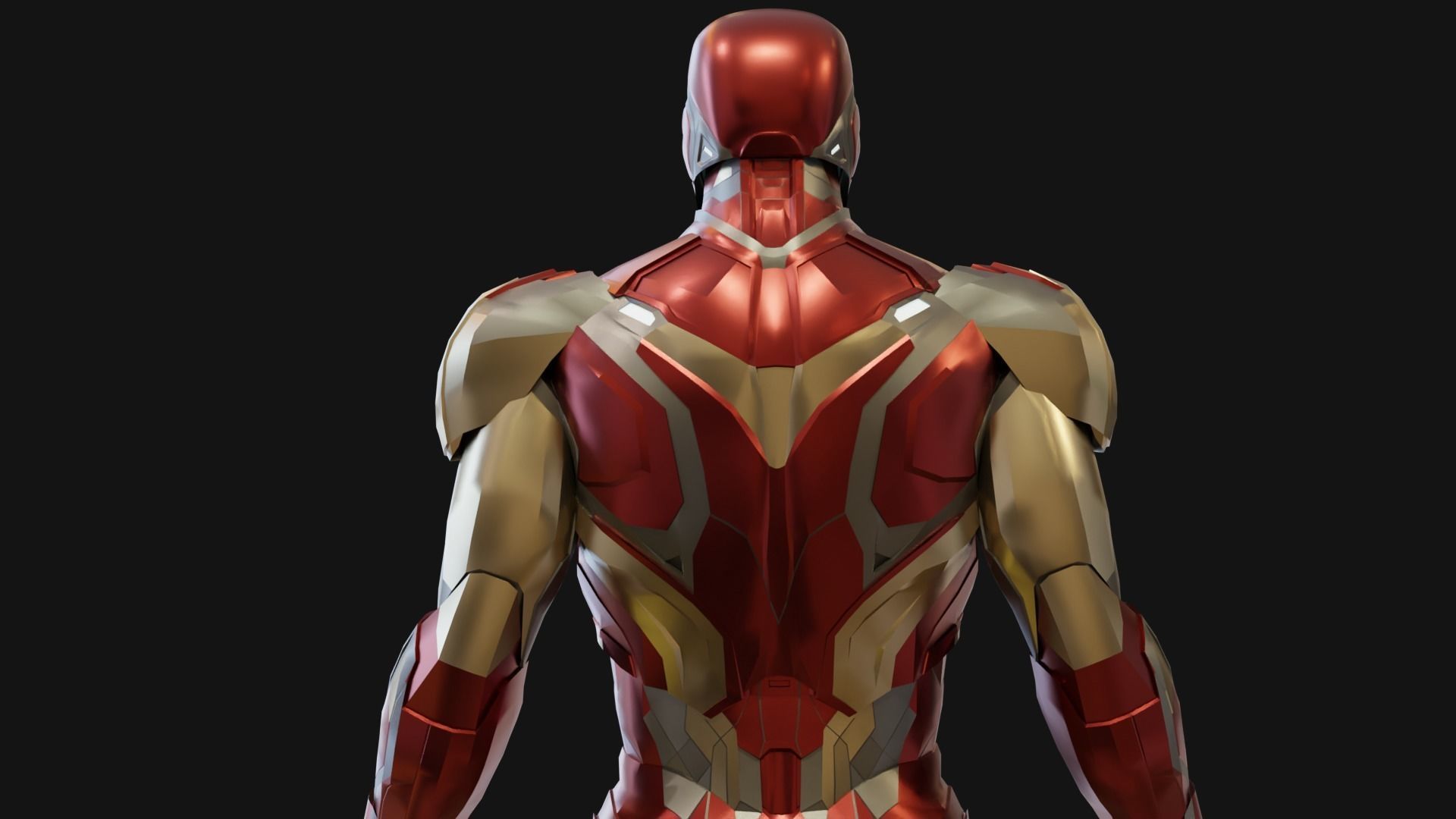 Iron man Mark 85  Low-poly 3D model_2