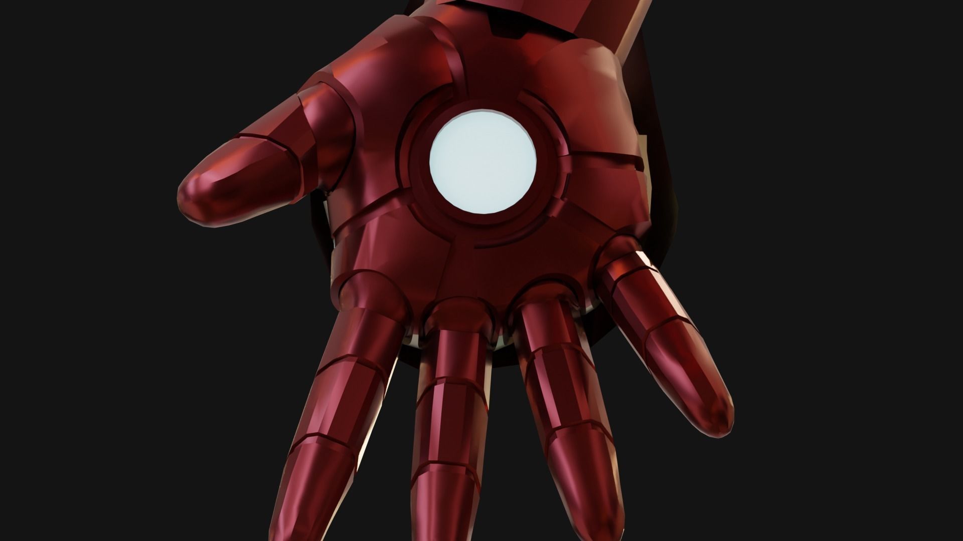 Iron man Mark 85  Low-poly 3D model_4