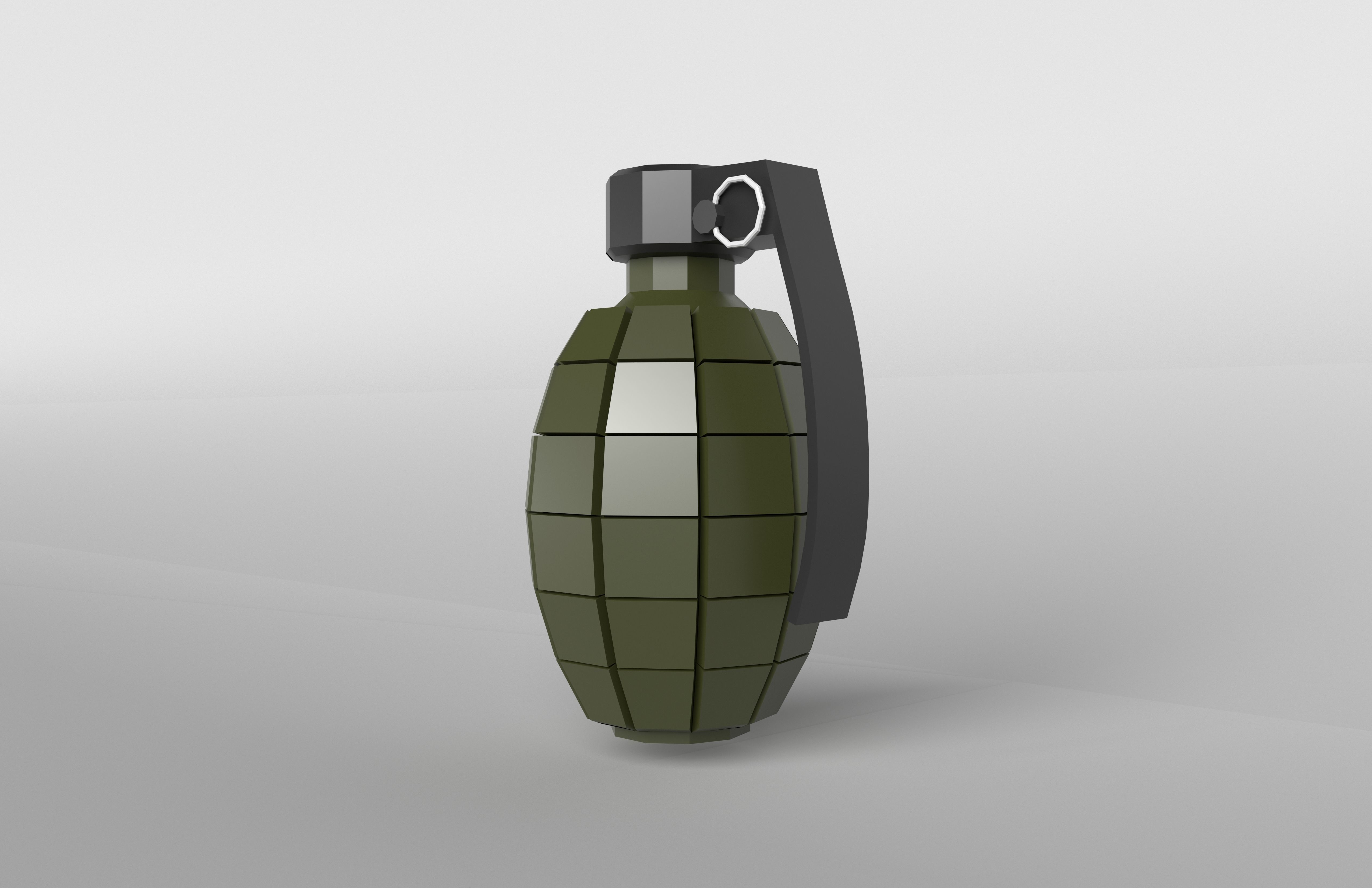 Grenade v1 002 Low-poly 3D model_2