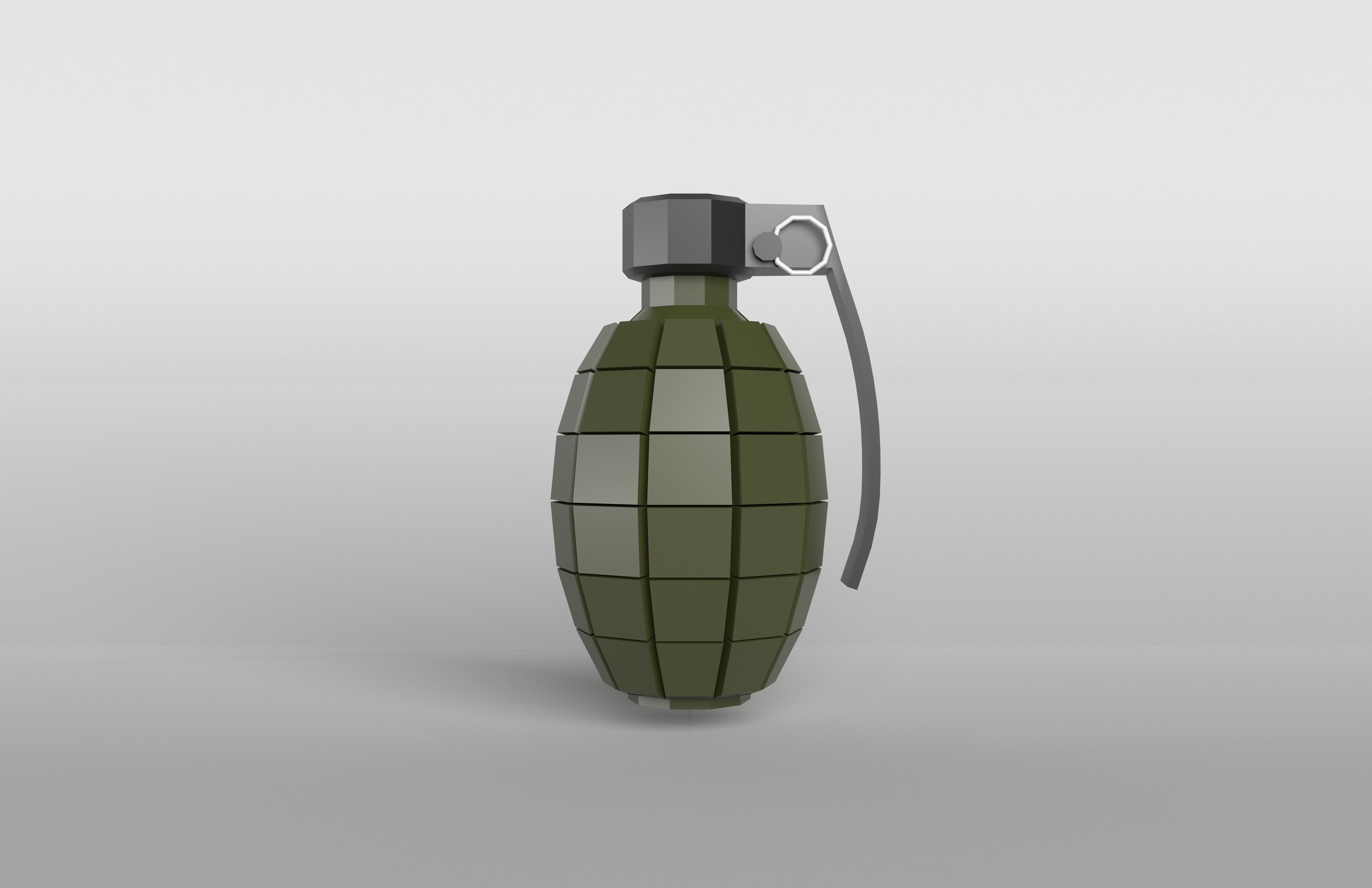 Grenade v1 002 Low-poly 3D model_1