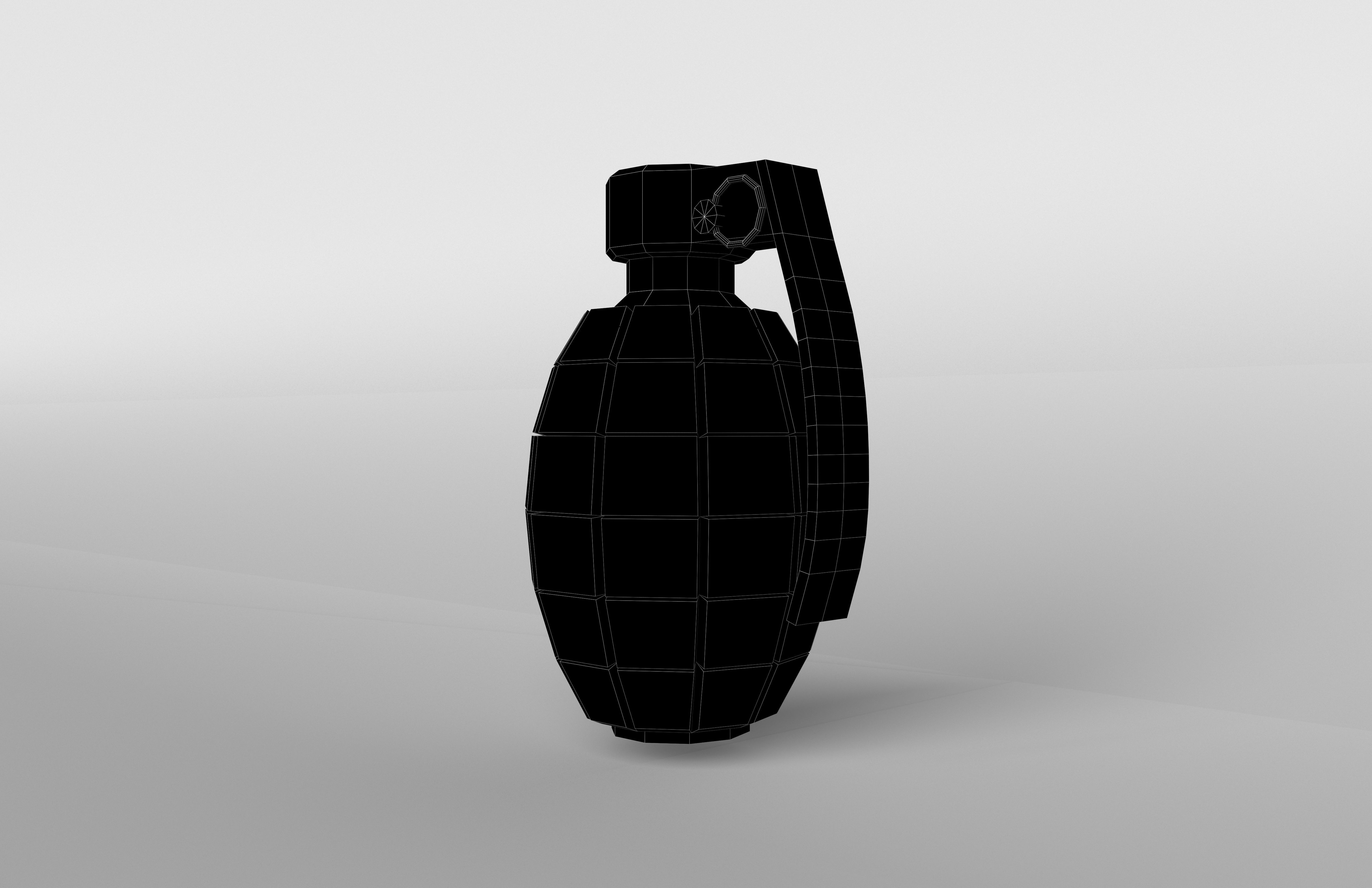Grenade v1 002 Low-poly 3D model_6