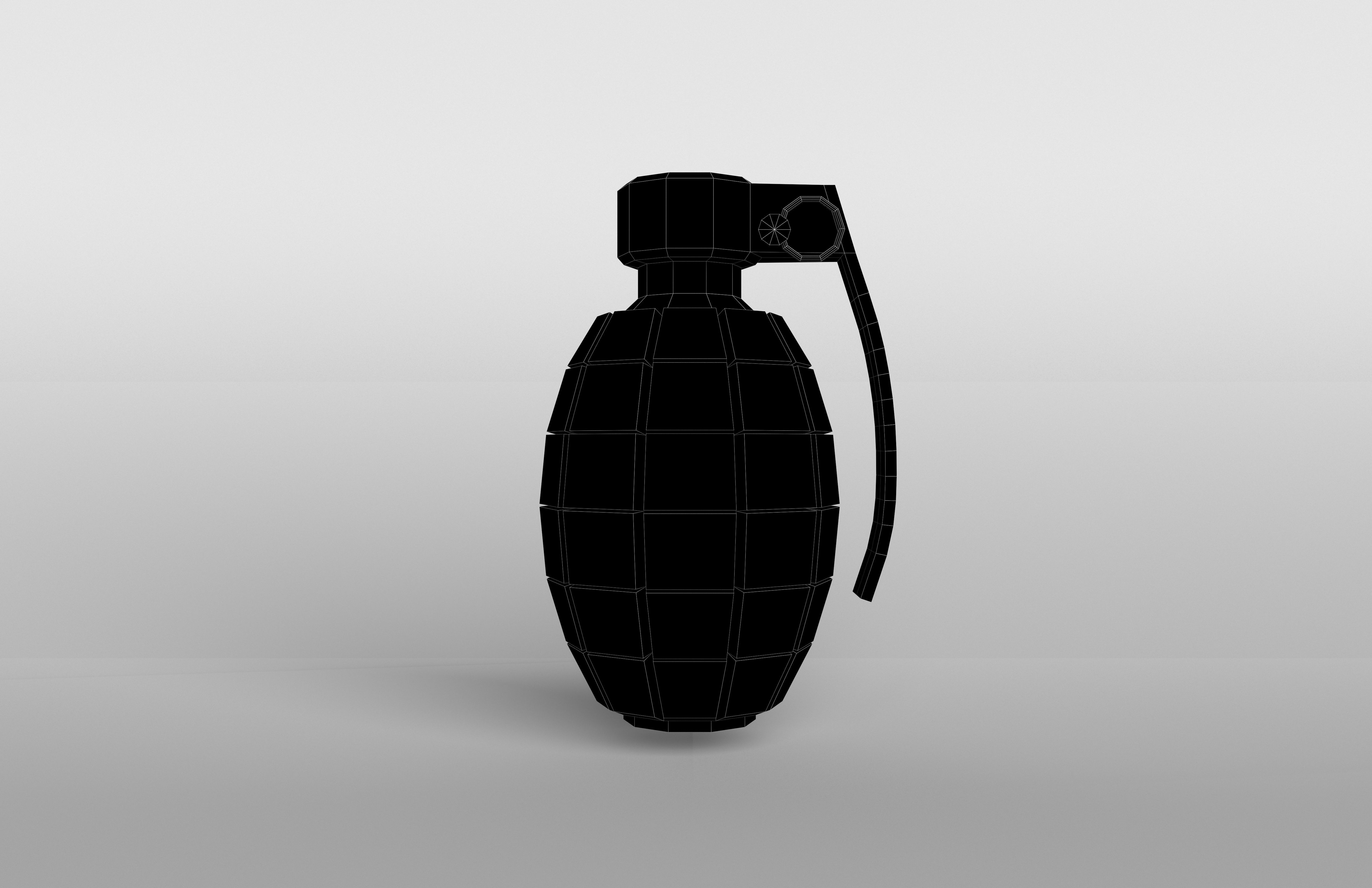 Grenade v1 004 Low-poly 3D model_5