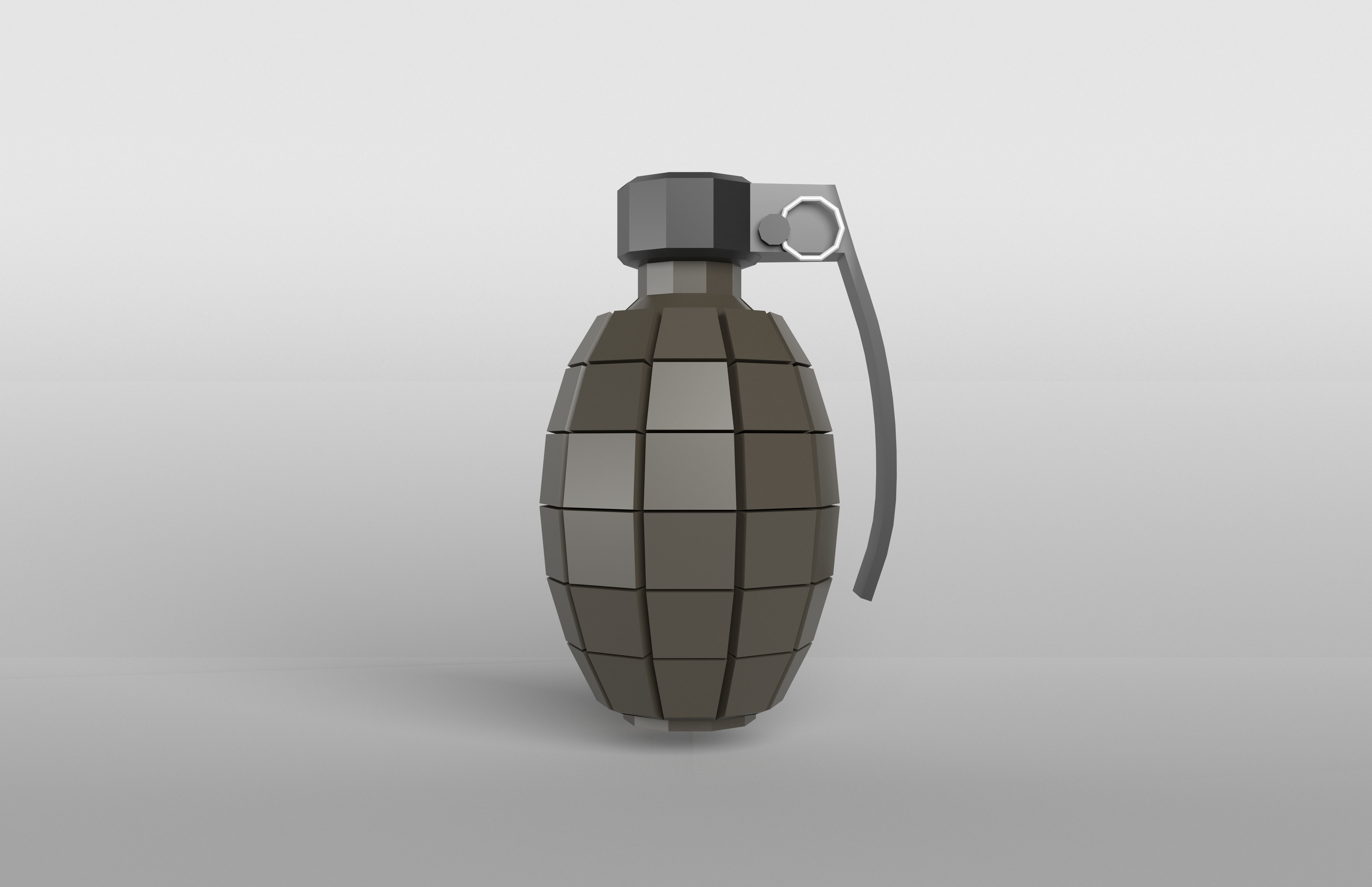 Grenade v1 004 Low-poly 3D model_1