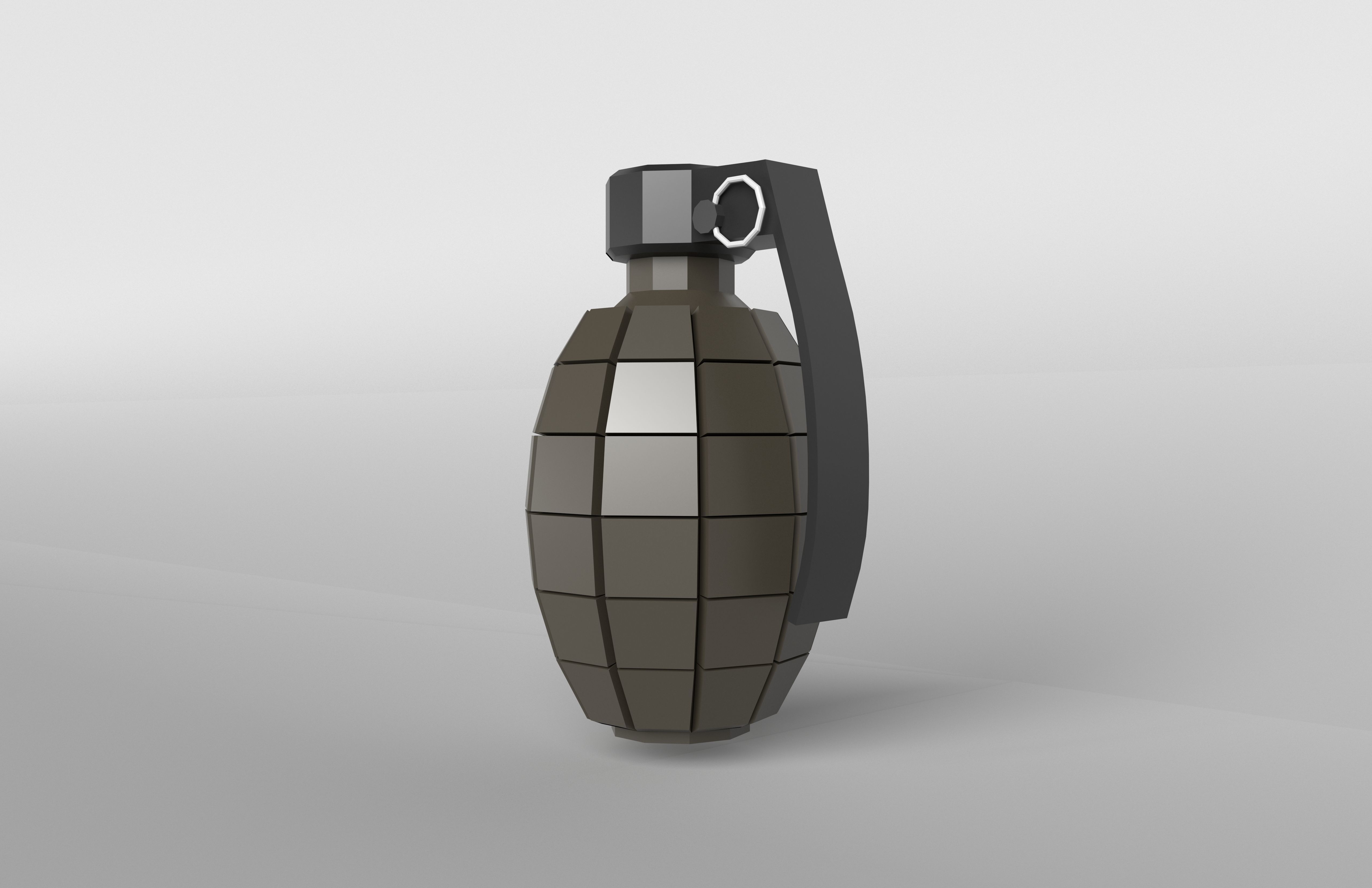 Grenade v1 004 Low-poly 3D model_2