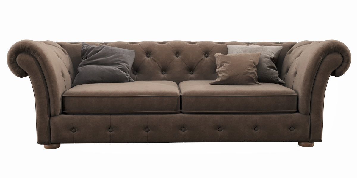 Cranbrook Chesterfield 3 Seater 3D model_4