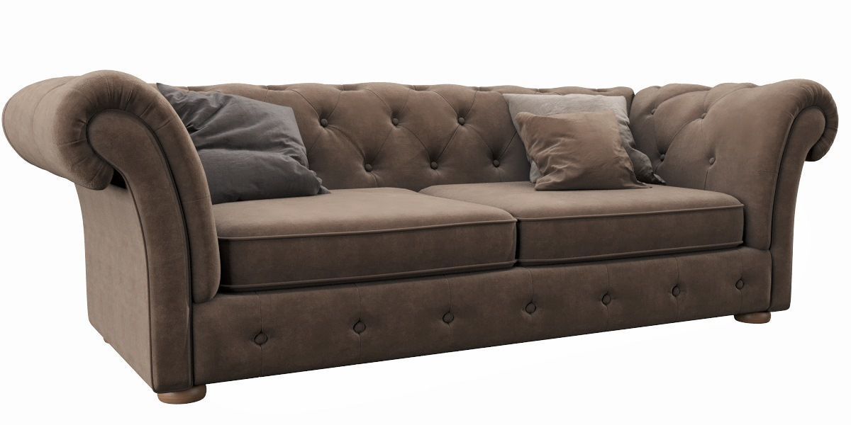 Cranbrook Chesterfield 3 Seater 3D model_9