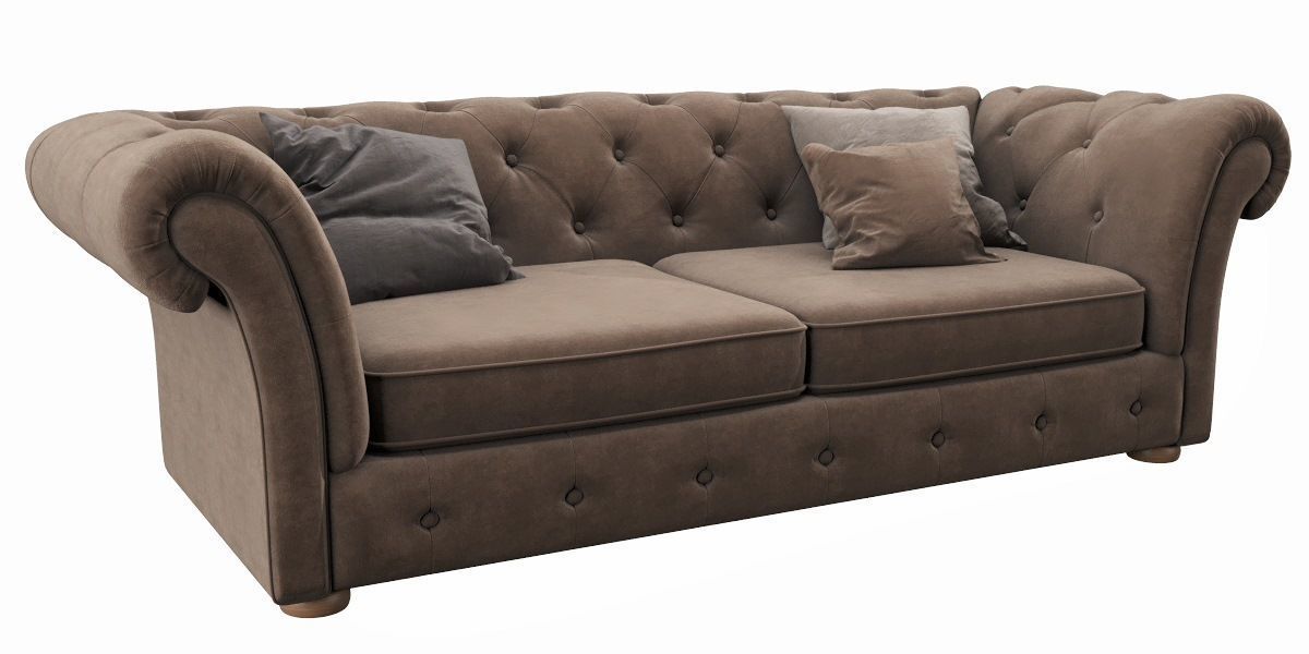 Cranbrook Chesterfield 3 Seater 3D model_5