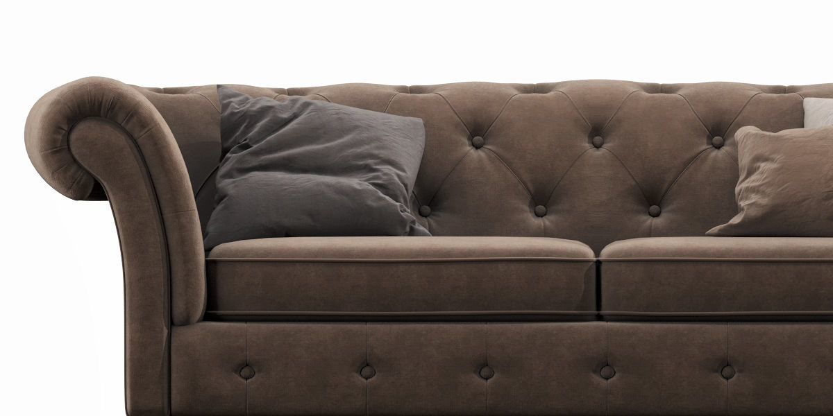 Cranbrook Chesterfield 3 Seater 3D model_7