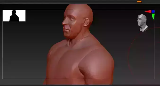 VIN DIESEL DOMINIC TORETTO FAST AND FURIOUS 3D print model