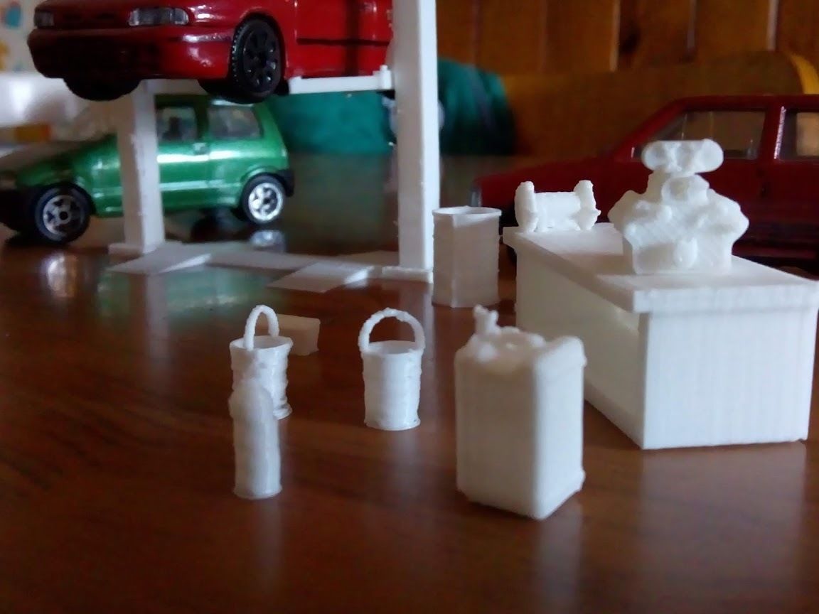 KIT 1 TALLER GARAGE MECANICO MECANIC 3D print model_3