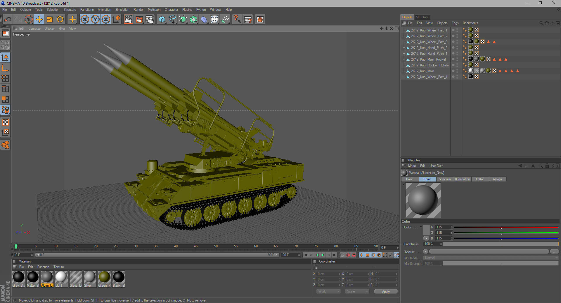2K12 Kub SA-6 Gainful 3D model_27