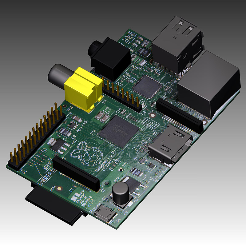 Raspberry Pi Computer 3D model_1