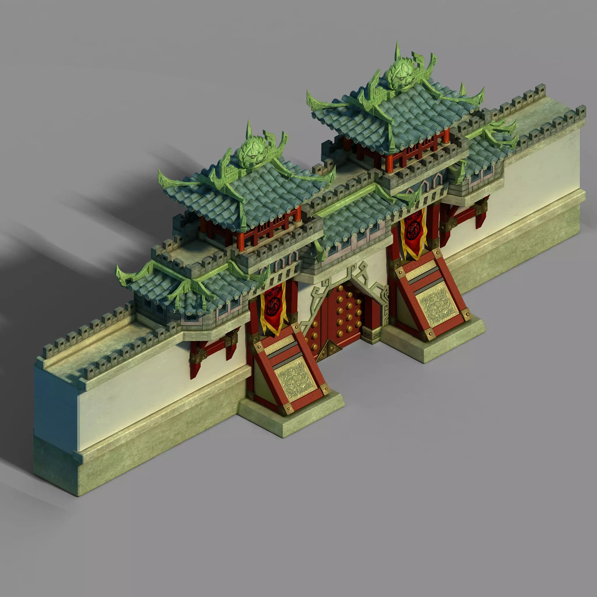 tANG Gang Building - City Gate 3D model_0