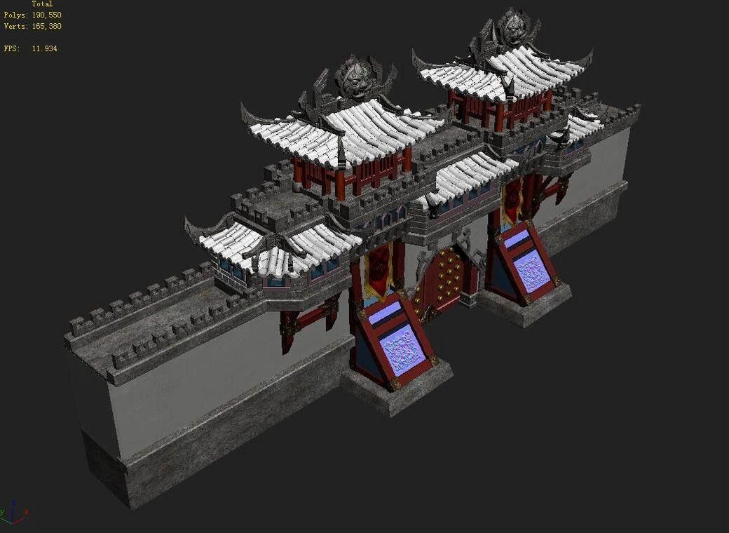 tANG Gang Building - City Gate 3D model_4