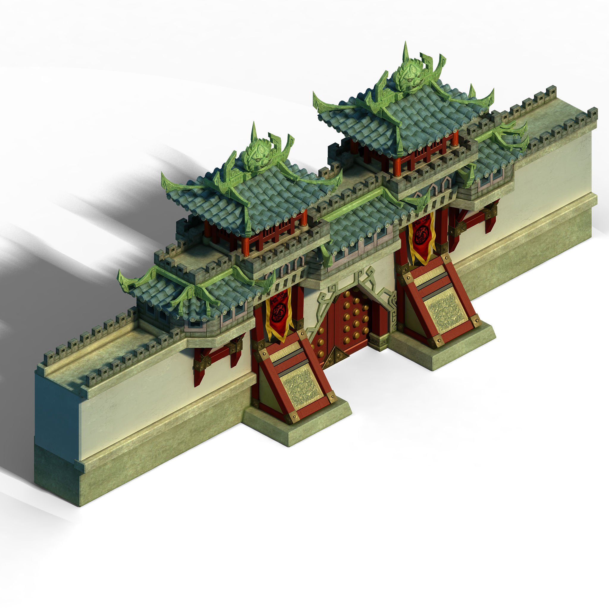 tANG Gang Building - City Gate 3D model_1