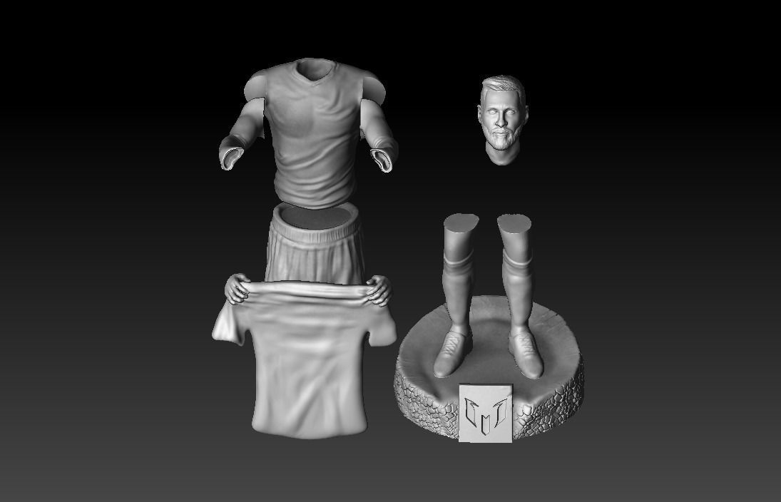 Lionel Messi 3D print model_8