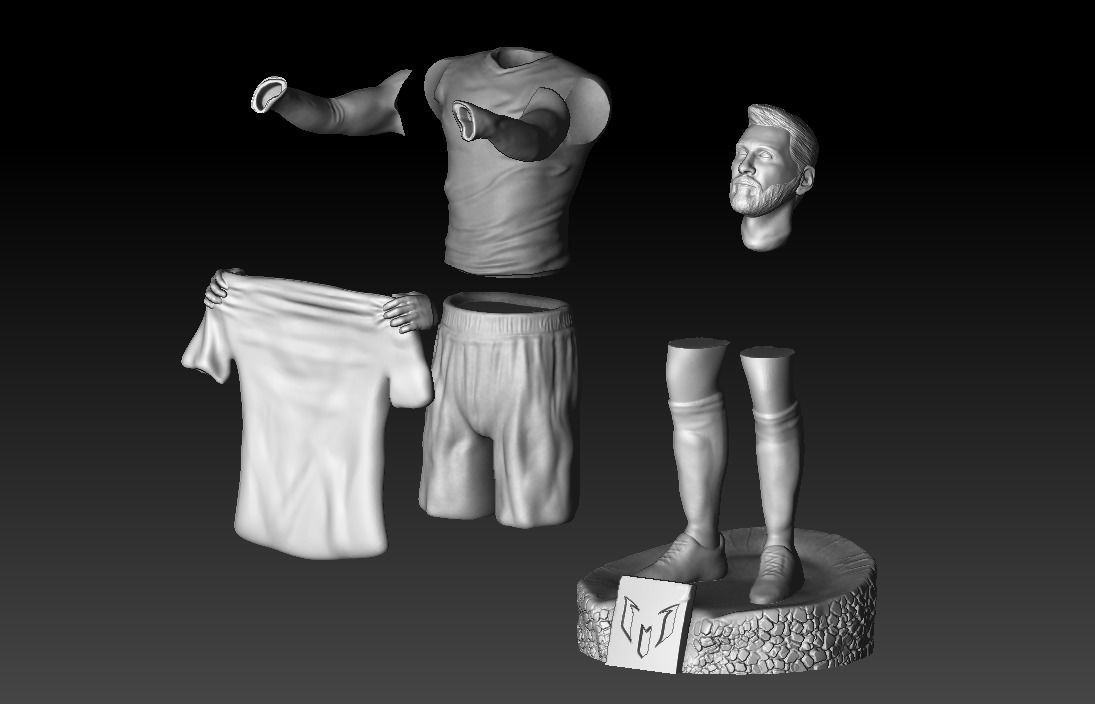 Lionel Messi 3D print model_7
