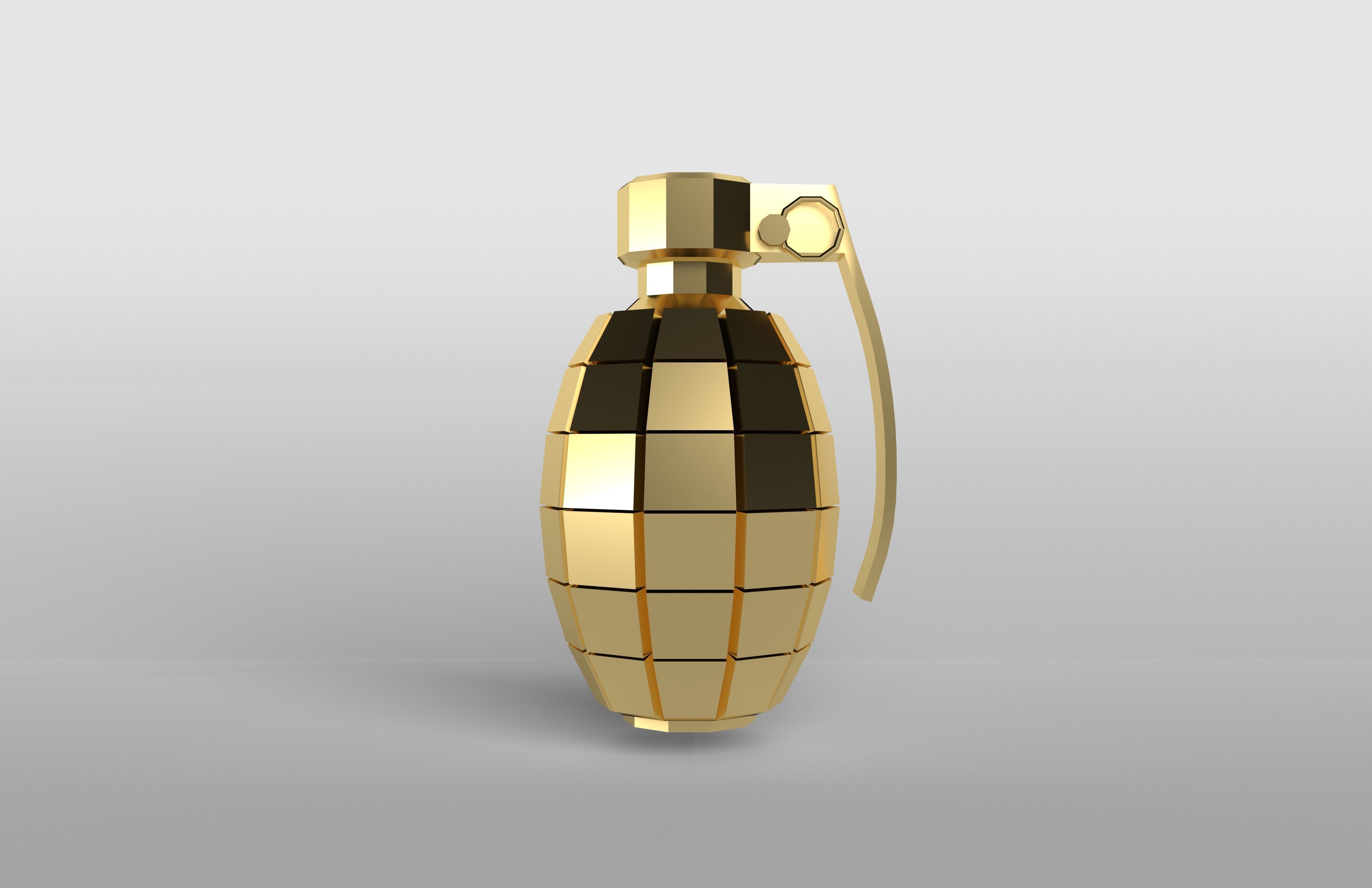 Grenade v1 005 Low-poly 3D model_1