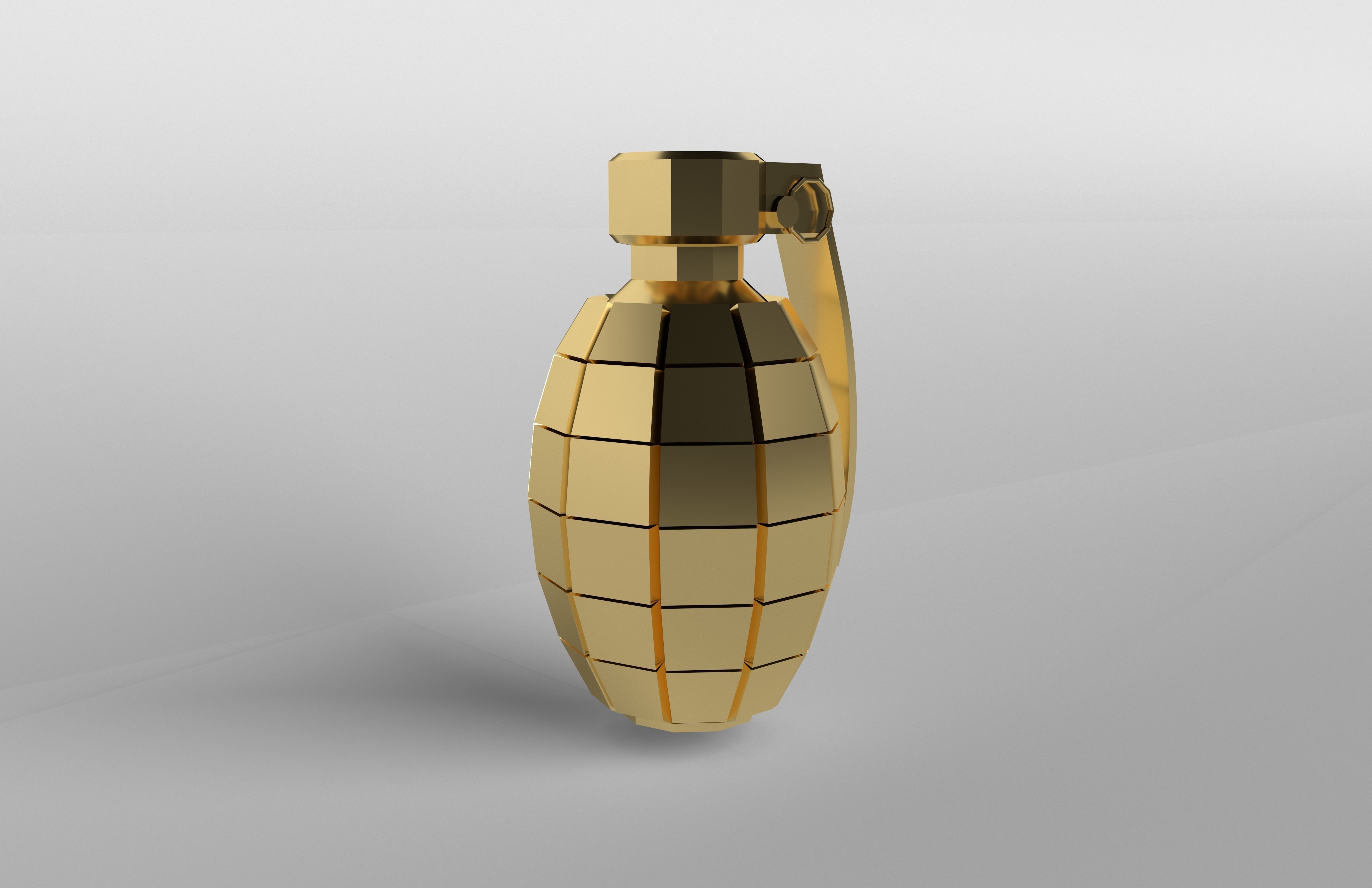 Grenade v1 005 Low-poly 3D model_3