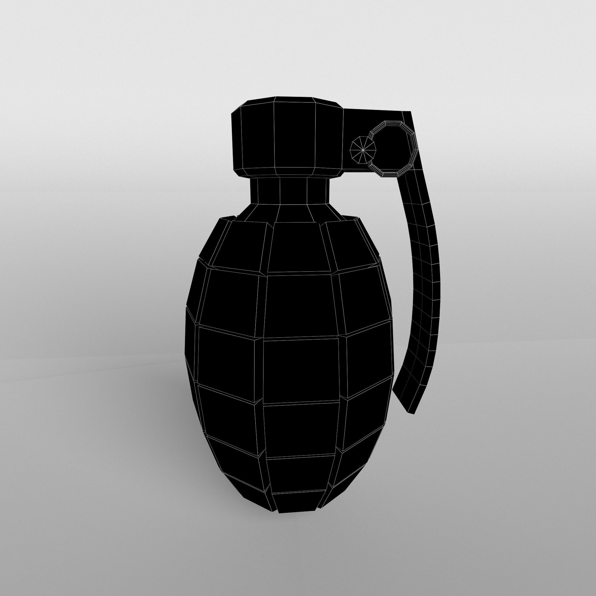 Grenade v1 006 Low-poly 3D model_5