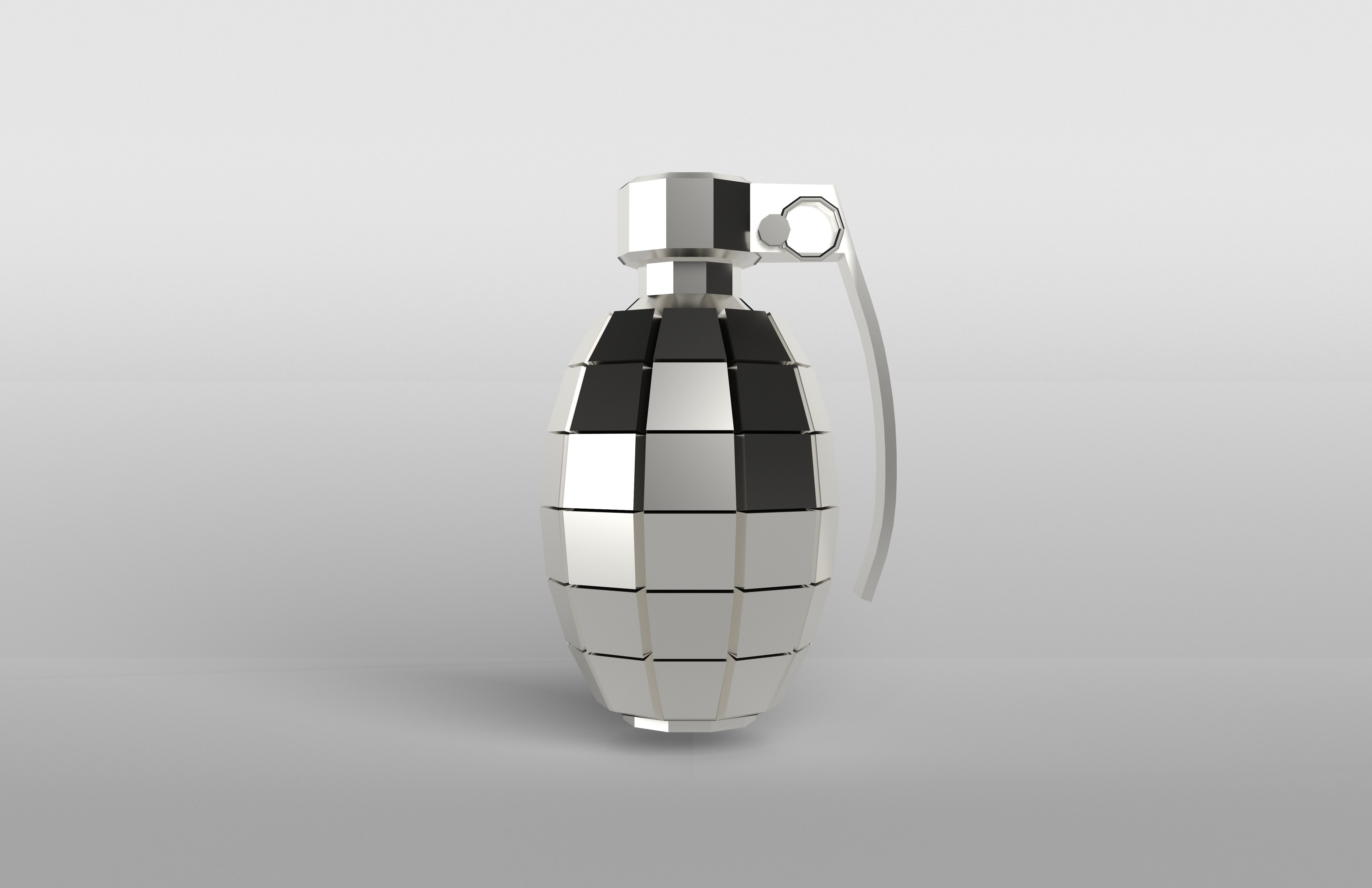 Grenade v1 006 Low-poly 3D model_1