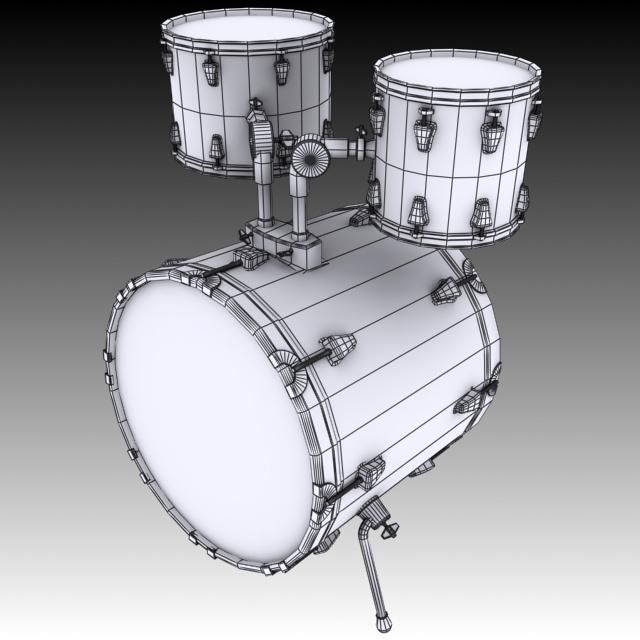 Bass Drum 3D model_8