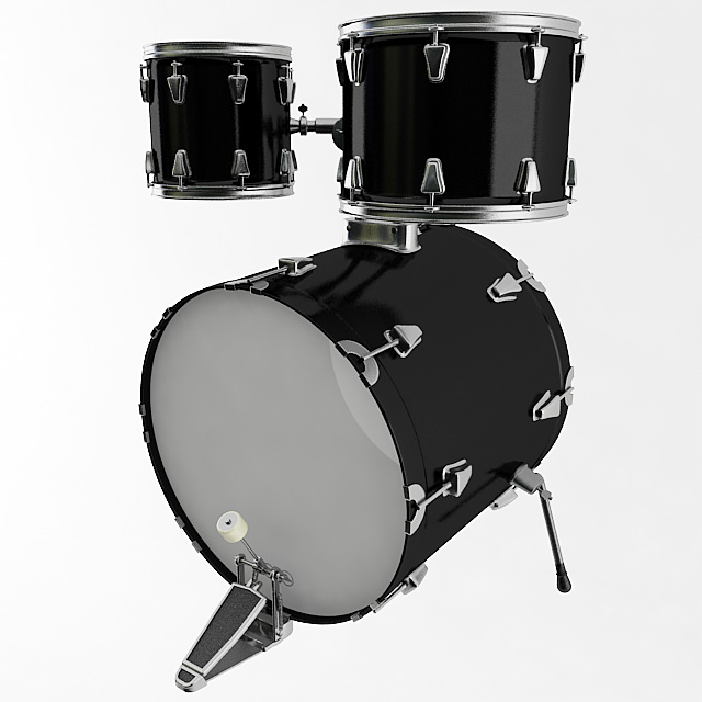 Bass Drum 3D model_3
