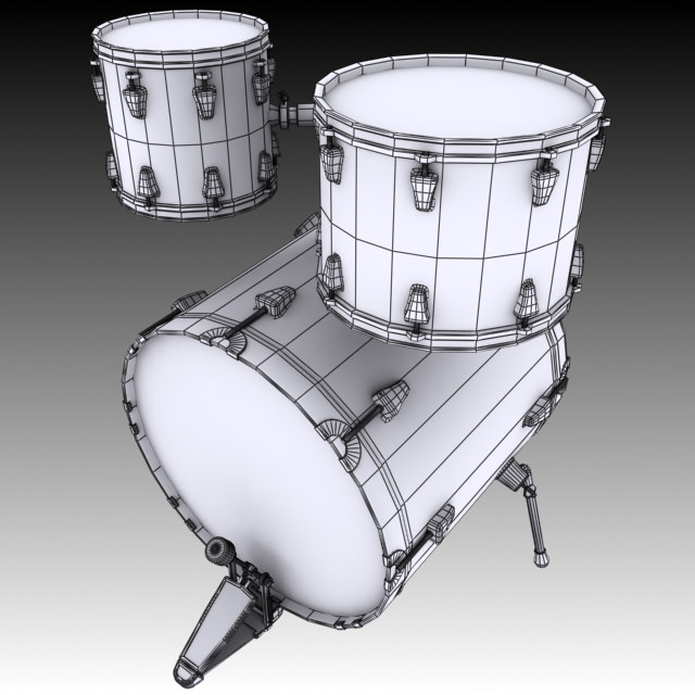 Bass Drum 3D model_6