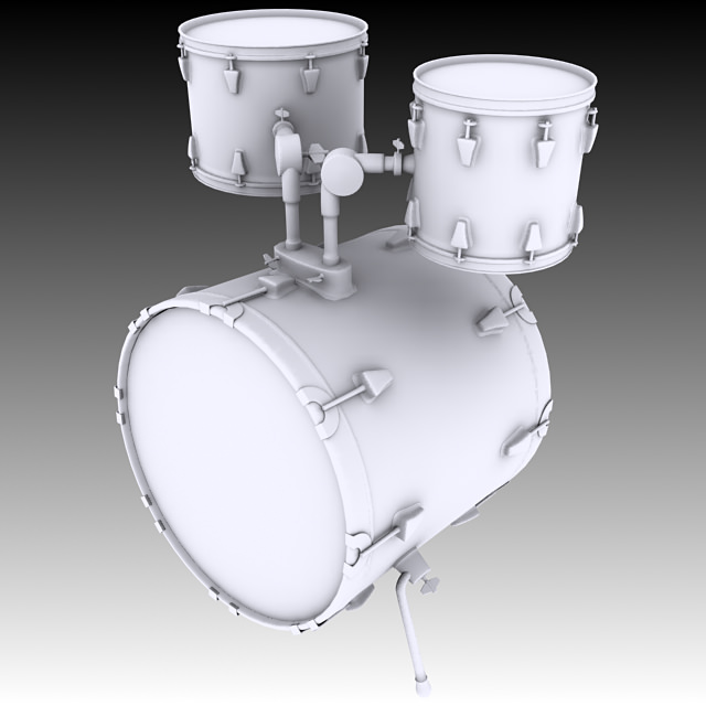Bass Drum 3D model_4