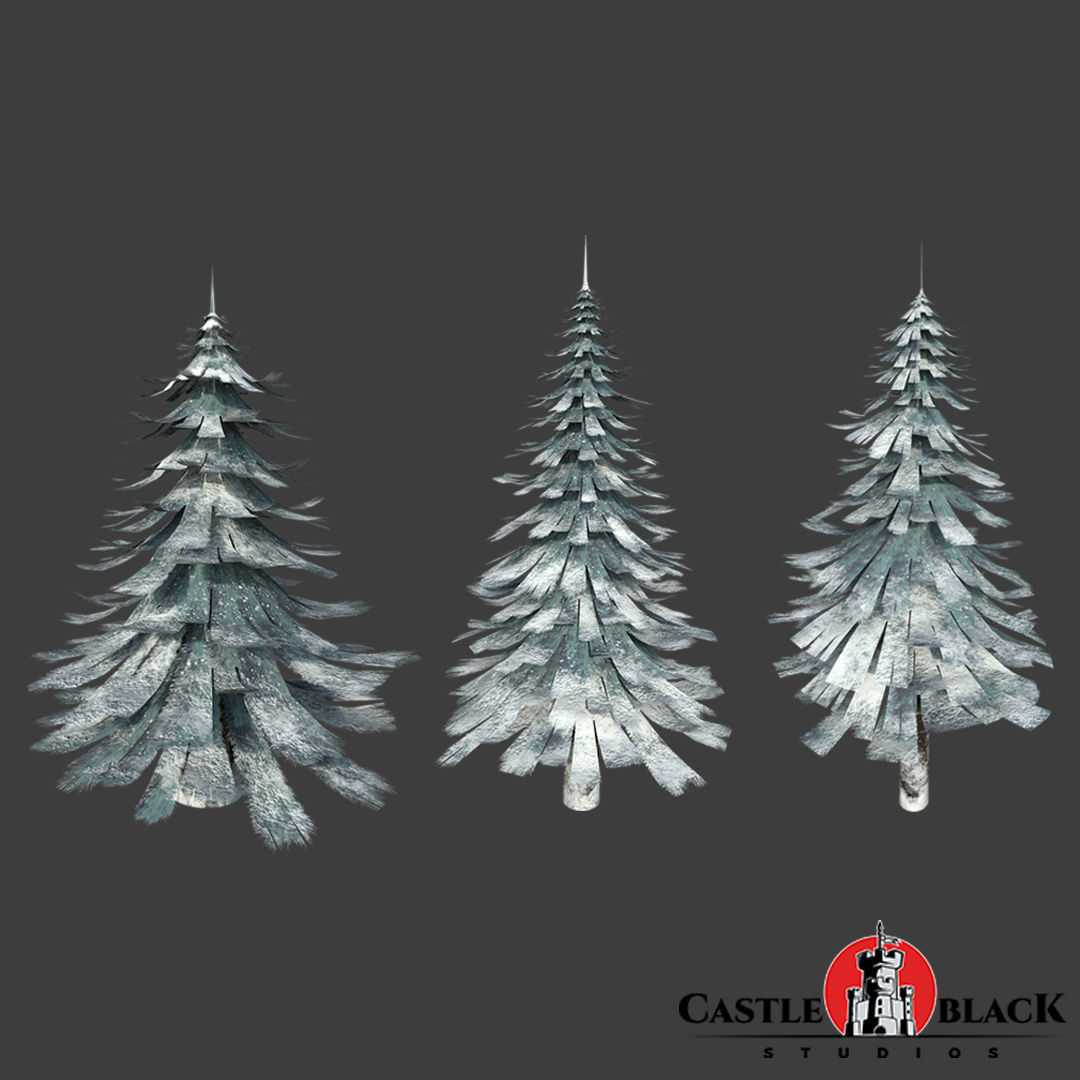 Snow Environment Assets Low-poly 3D model_1