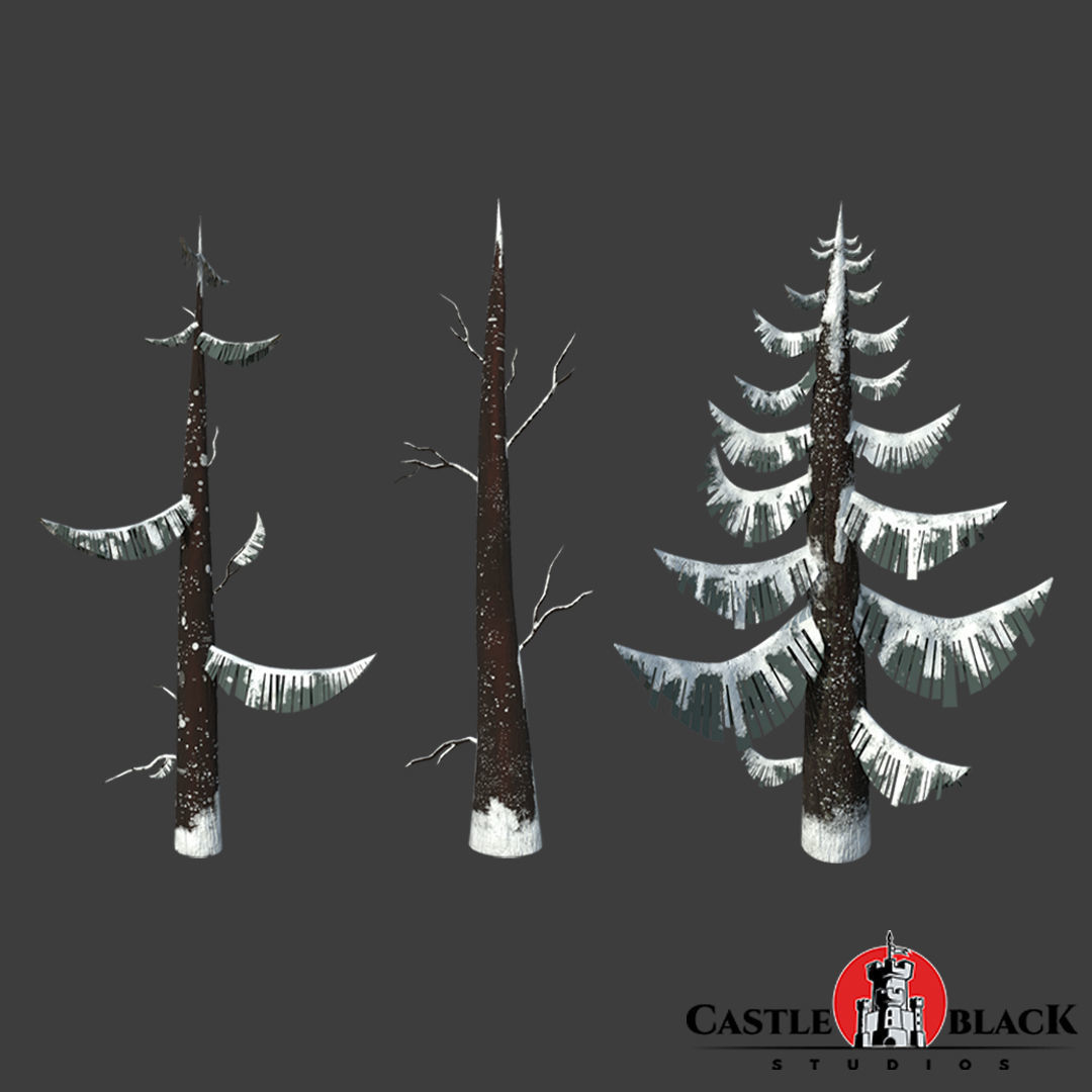 Snow Environment Assets Low-poly 3D model_2
