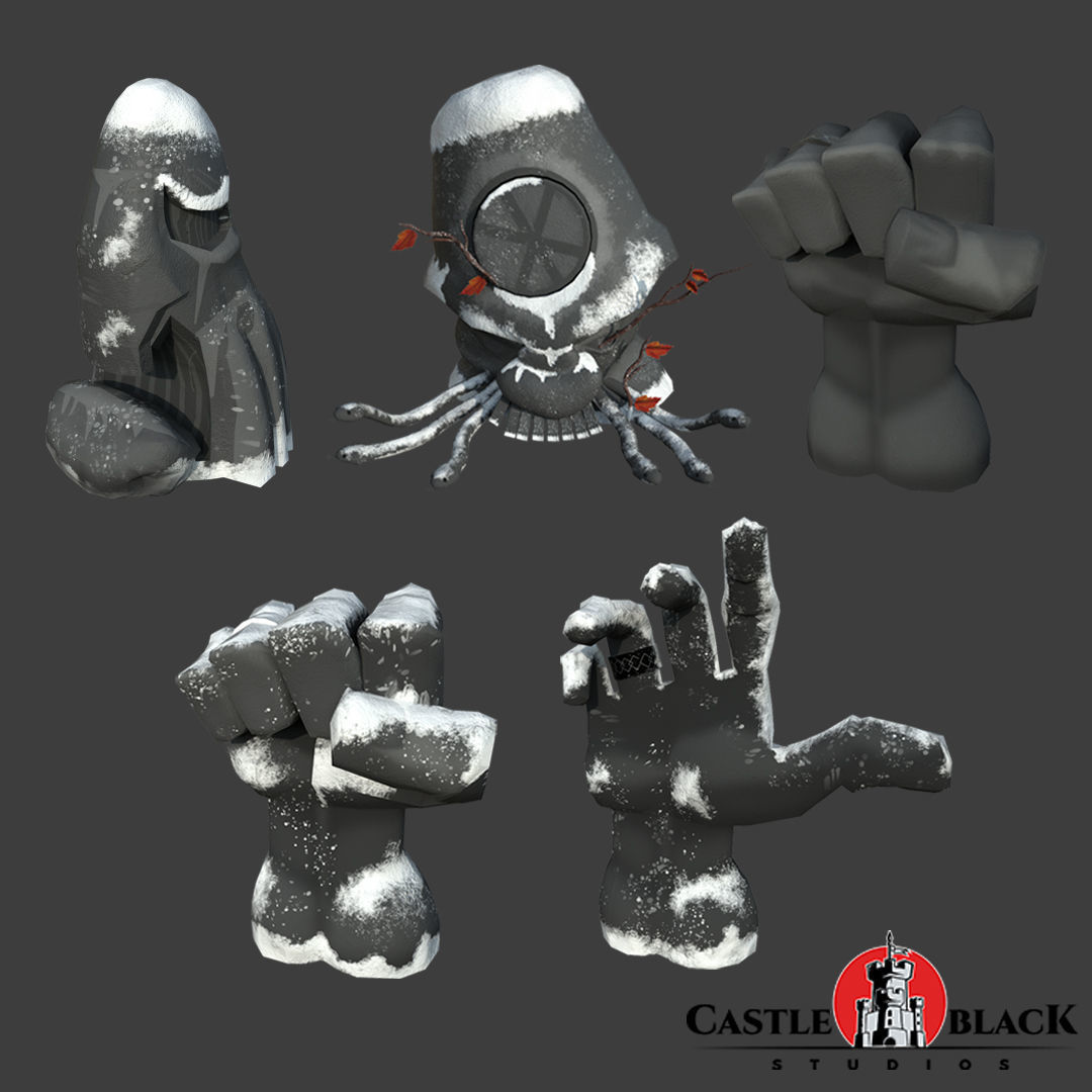 Snow Environment Assets Low-poly 3D model_4