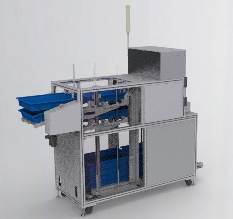 Stacking box feeding machine 3D model_7